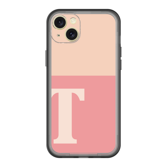スリムプロテクションプレミアムケース［ オリジナル - initial two tone - T pink ］