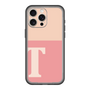 スリムプロテクションプレミアムケース［ オリジナル - initial two tone - T pink ］