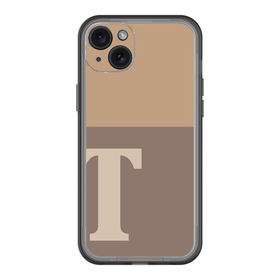 スリムプロテクションプレミアムケース［ オリジナル - initial two tone - T brown ］
