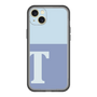 スリムプロテクションプレミアムケース［ オリジナル - initial two tone - T blue ］