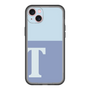 スリムプロテクションプレミアムケース［ オリジナル - initial two tone - T blue ］
