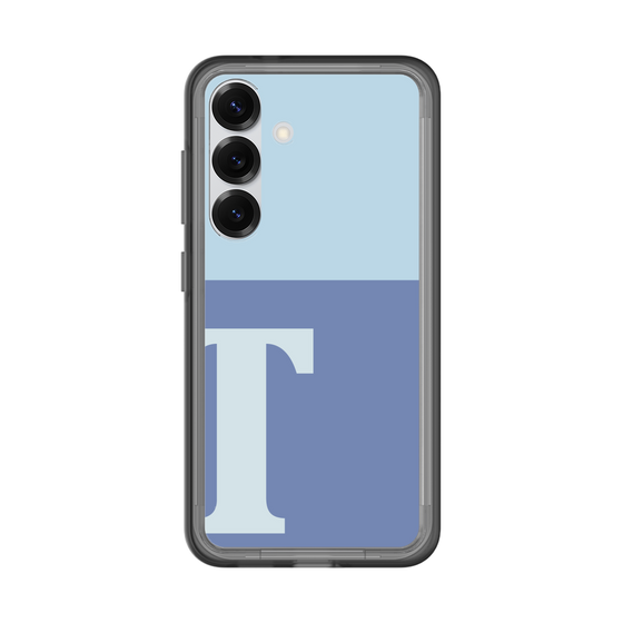 スリムプロテクションプレミアムケース［ オリジナル - initial two tone - T blue ］