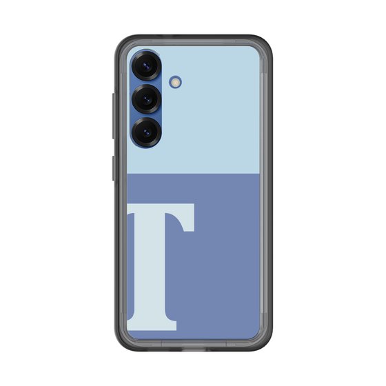 スリムプロテクションプレミアムケース［ オリジナル - initial two tone - T blue ］