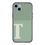 スリムプロテクションプレミアムケース［ オリジナル - initial two tone - T green ］