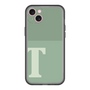 スリムプロテクションプレミアムケース［ オリジナル - initial two tone - T green ］