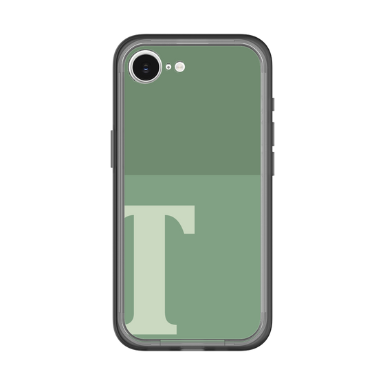 スリムプロテクションプレミアムケース［ オリジナル - initial two tone - T green ］