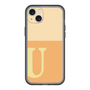 スリムプロテクションプレミアムケース［ オリジナル - initial two tone - U orange ］