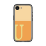 スリムプロテクションプレミアムケース［ オリジナル - initial two tone - U orange ］