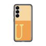 スリムプロテクションプレミアムケース［ オリジナル - initial two tone - U orange ］
