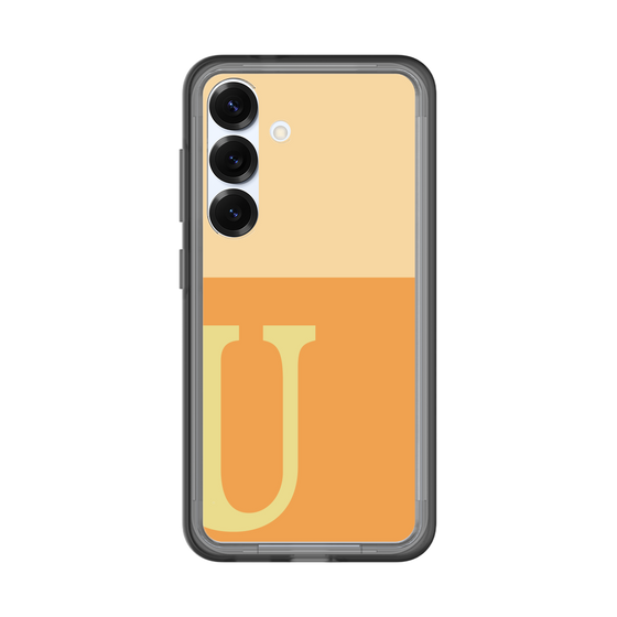 スリムプロテクションプレミアムケース［ オリジナル - initial two tone - U orange ］
