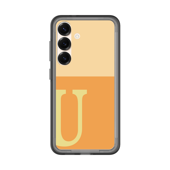 スリムプロテクションプレミアムケース［ オリジナル - initial two tone - U orange ］