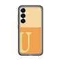 スリムプロテクションプレミアムケース［ オリジナル - initial two tone - U orange ］