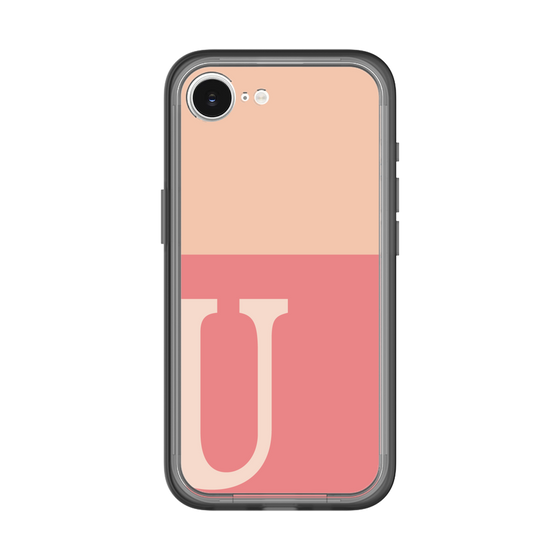 スリムプロテクションプレミアムケース［ オリジナル - initial two tone - U pink ］