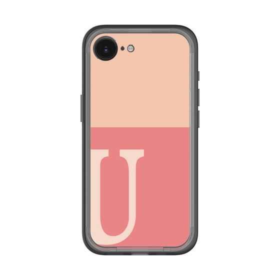スリムプロテクションプレミアムケース［ オリジナル - initial two tone - U pink ］