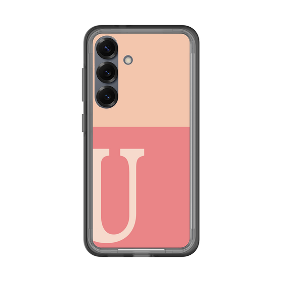 スリムプロテクションプレミアムケース［ オリジナル - initial two tone - U pink ］