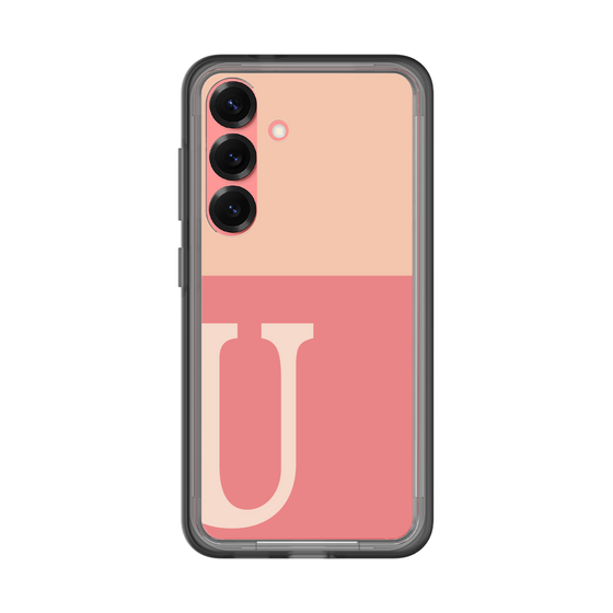 スリムプロテクションプレミアムケース［ オリジナル - initial two tone - U pink ］