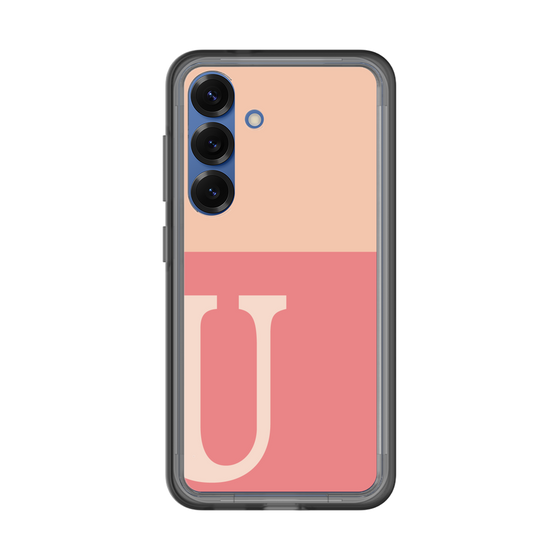 スリムプロテクションプレミアムケース［ オリジナル - initial two tone - U pink ］