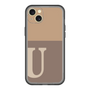 スリムプロテクションプレミアムケース［ オリジナル - initial two tone - U brown ］