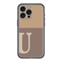スリムプロテクションプレミアムケース［ オリジナル - initial two tone - U brown ］