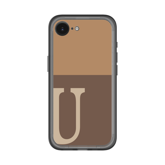 スリムプロテクションプレミアムケース［ オリジナル - initial two tone - U brown ］