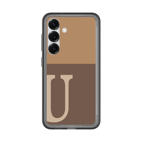 スリムプロテクションプレミアムケース［ オリジナル - initial two tone - U brown ］