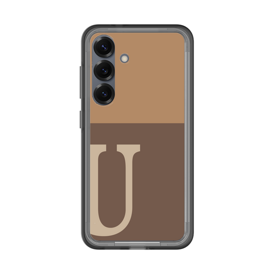 スリムプロテクションプレミアムケース［ オリジナル - initial two tone - U brown ］