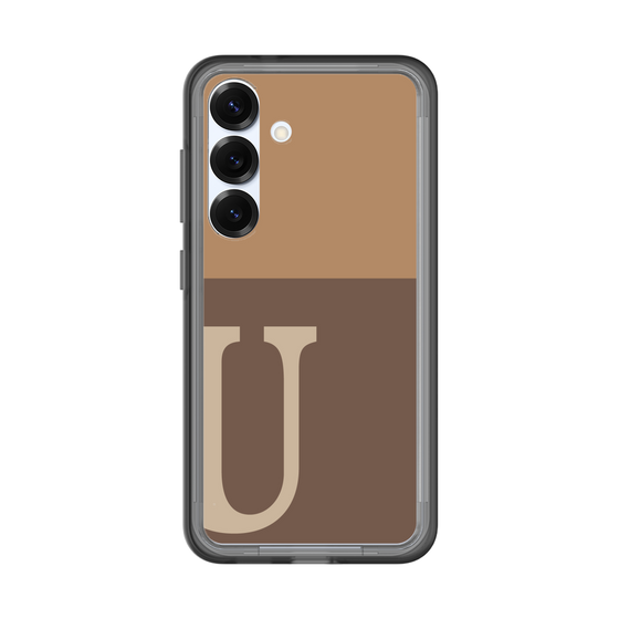 スリムプロテクションプレミアムケース［ オリジナル - initial two tone - U brown ］