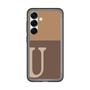 スリムプロテクションプレミアムケース［ オリジナル - initial two tone - U brown ］