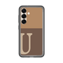 スリムプロテクションプレミアムケース［ オリジナル - initial two tone - U brown ］