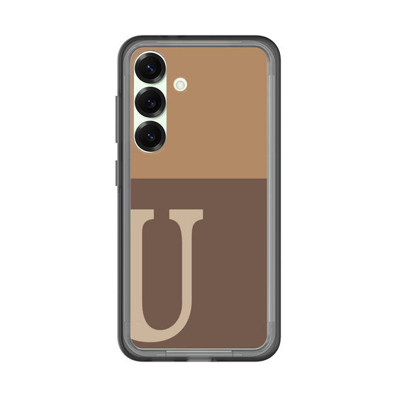スリムプロテクションプレミアムケース［ オリジナル - initial two tone - U brown ］