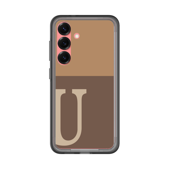 スリムプロテクションプレミアムケース［ オリジナル - initial two tone - U brown ］