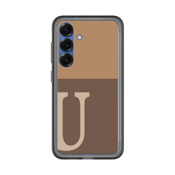 スリムプロテクションプレミアムケース［ オリジナル - initial two tone - U brown ］