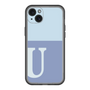 スリムプロテクションプレミアムケース［ オリジナル - initial two tone - U blue ］