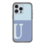 スリムプロテクションプレミアムケース［ オリジナル - initial two tone - U blue ］