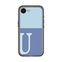 スリムプロテクションプレミアムケース［ オリジナル - initial two tone - U blue ］
