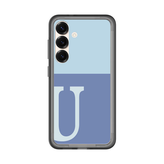 スリムプロテクションプレミアムケース［ オリジナル - initial two tone - U blue ］