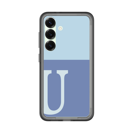 スリムプロテクションプレミアムケース［ オリジナル - initial two tone - U blue ］