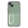 スリムプロテクションプレミアムケース［ オリジナル - initial two tone - U green ］