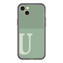 スリムプロテクションプレミアムケース［ オリジナル - initial two tone - U green ］
