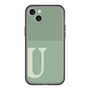 スリムプロテクションプレミアムケース［ オリジナル - initial two tone - U green ］