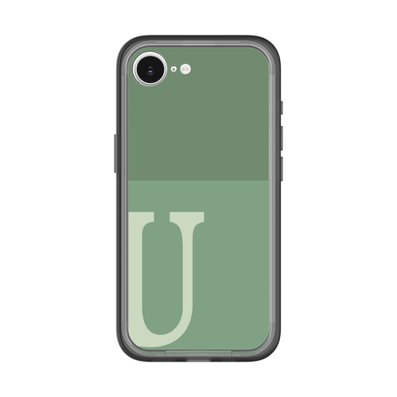スリムプロテクションプレミアムケース［ オリジナル - initial two tone - U green ］