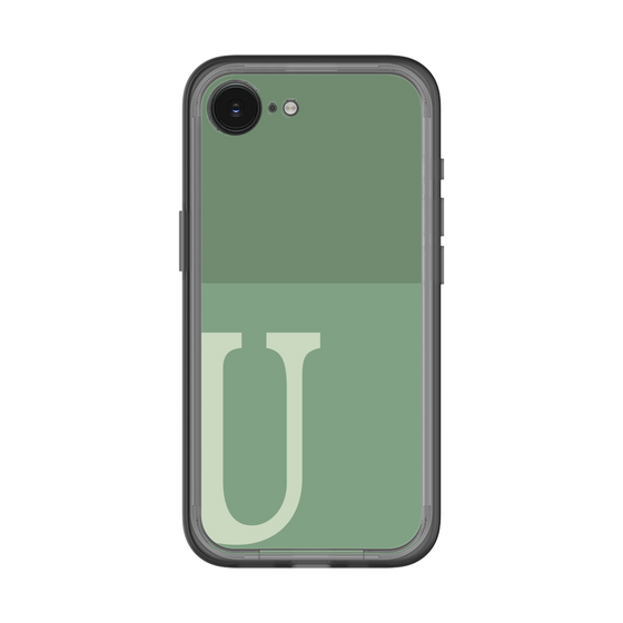 スリムプロテクションプレミアムケース［ オリジナル - initial two tone - U green ］