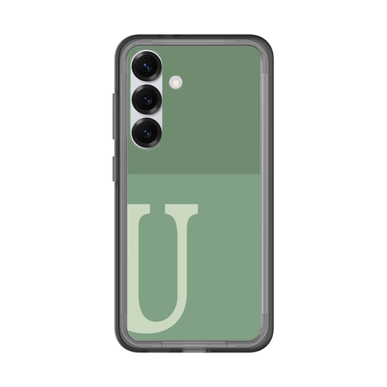 スリムプロテクションプレミアムケース［ オリジナル - initial two tone - U green ］