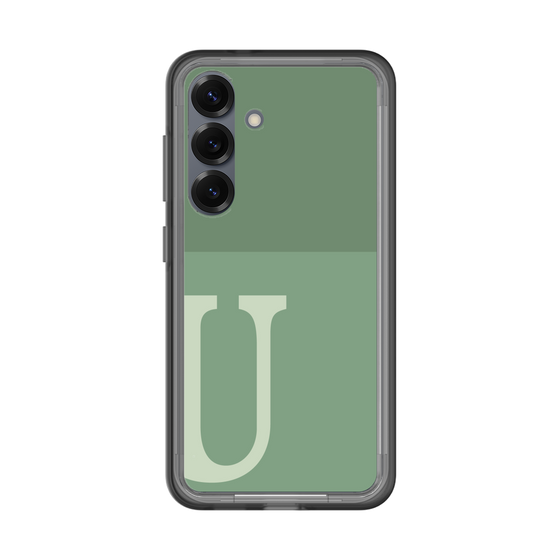 スリムプロテクションプレミアムケース［ オリジナル - initial two tone - U green ］