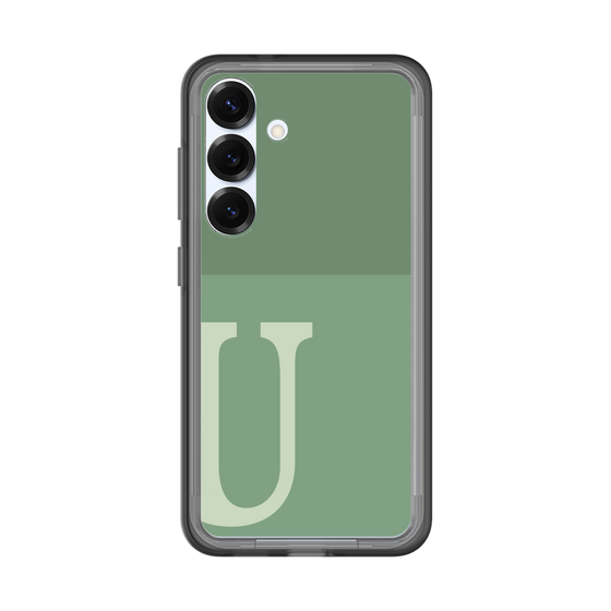 スリムプロテクションプレミアムケース［ オリジナル - initial two tone - U green ］
