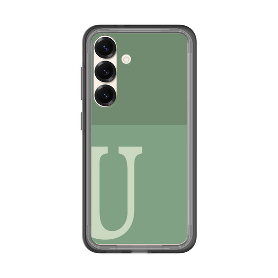 スリムプロテクションプレミアムケース［ オリジナル - initial two tone - U green ］