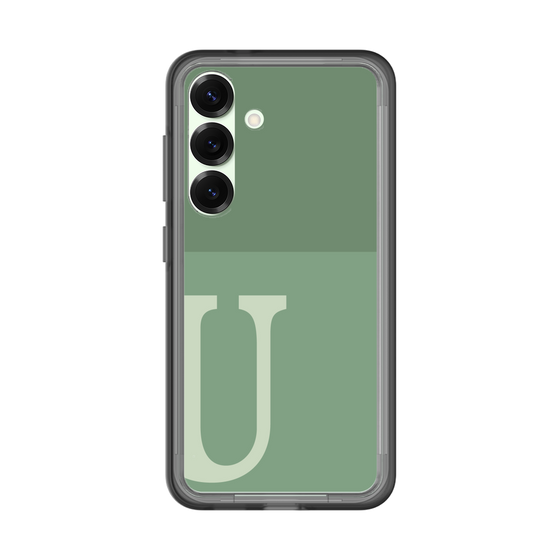 スリムプロテクションプレミアムケース［ オリジナル - initial two tone - U green ］