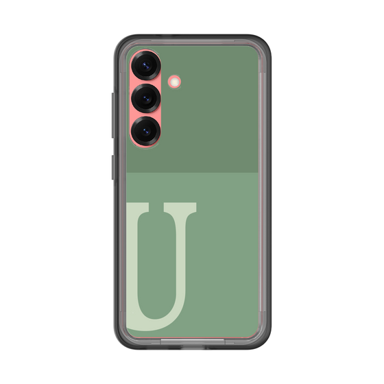 スリムプロテクションプレミアムケース［ オリジナル - initial two tone - U green ］