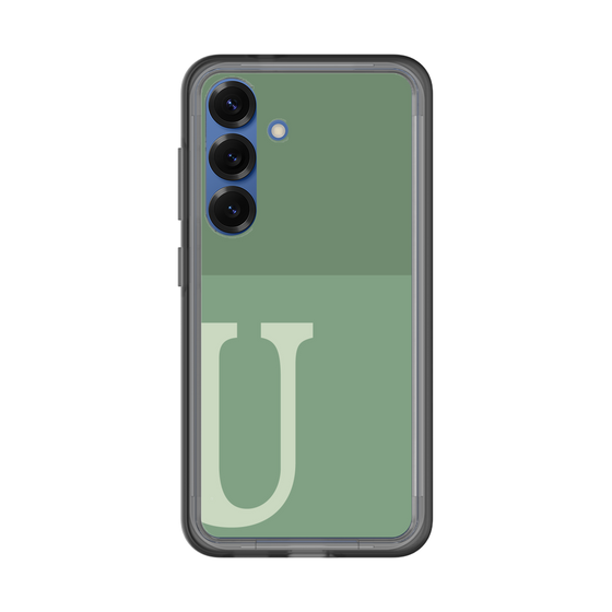 スリムプロテクションプレミアムケース［ オリジナル - initial two tone - U green ］