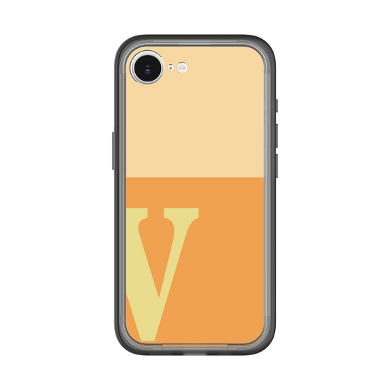 スリムプロテクションプレミアムケース［ オリジナル - initial two tone - V orange ］